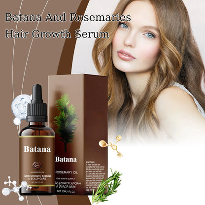 Batana Oil with Rosemary for Hair Growth Nourish Scalp Detox for Strong Healthy