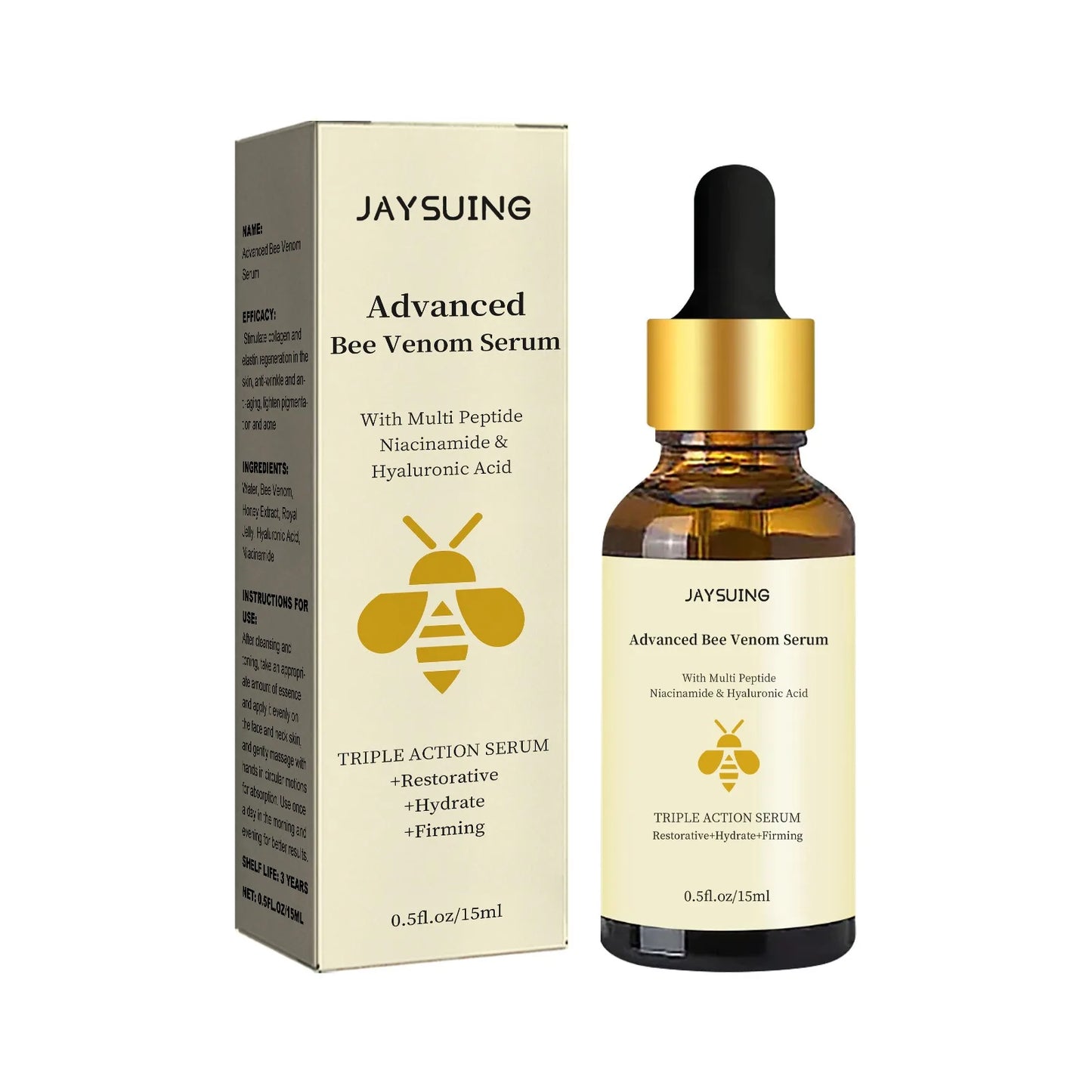 JAYSUING Advanced Bee Venom Serum - Face Serum with Bee Venom, Niacinamide