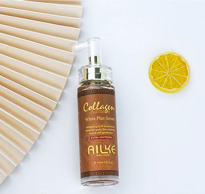 AILKE skin whitening facial serum, reduces blemishes, moisturizes, evens out