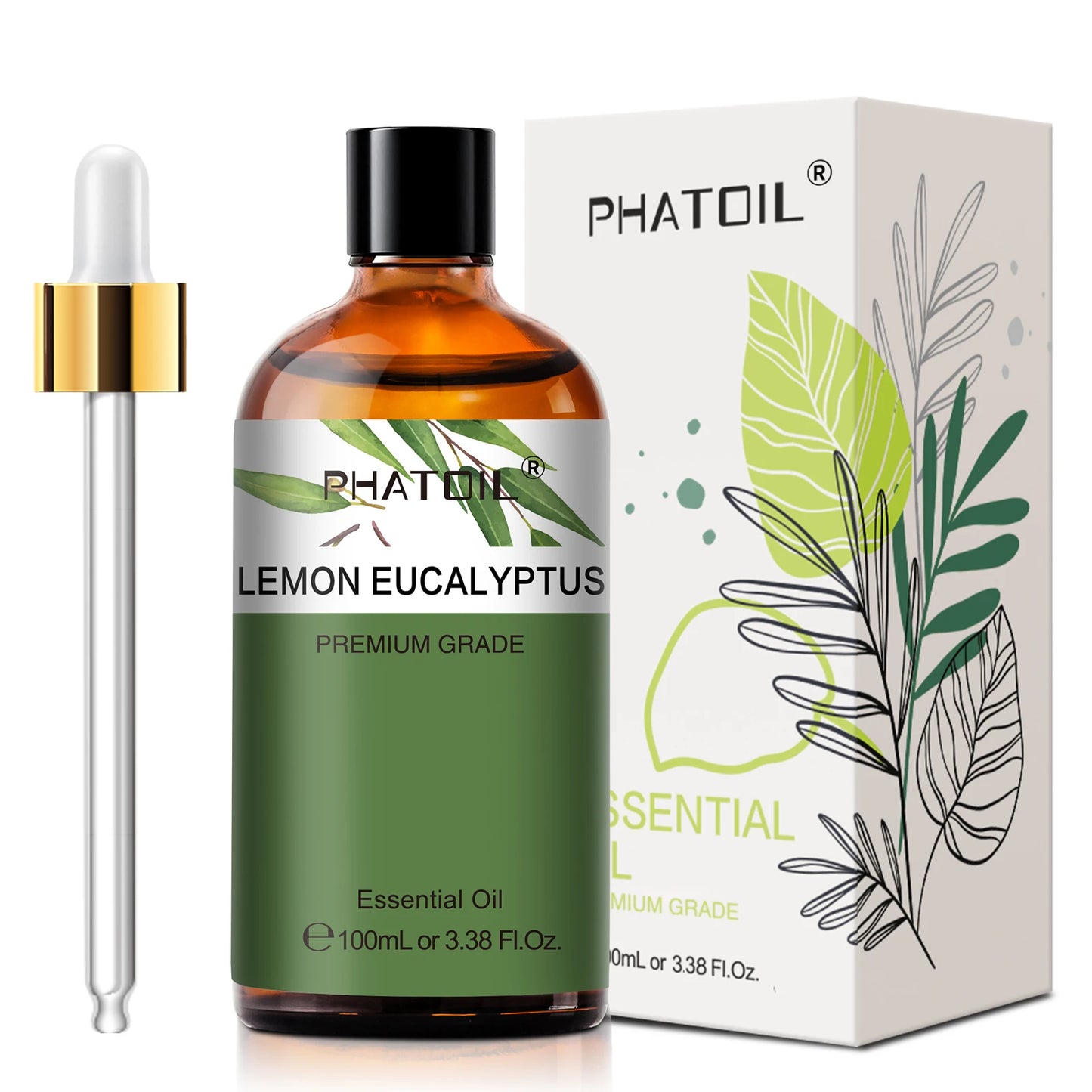 PHATOIL Essential Oils Lemon Eucalyptus Sweet Orange Cinnamon, Vanilla, Oils