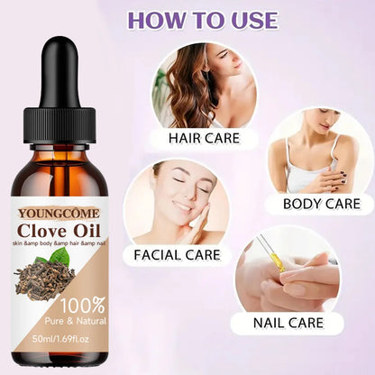 Clove Essential Oil Natural - Skin, Hair & Nail Care