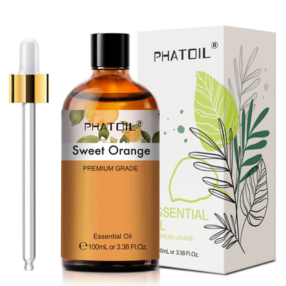 PHATOIL Essential Oils Lemon Eucalyptus Sweet Orange Cinnamon, Vanilla, Oils